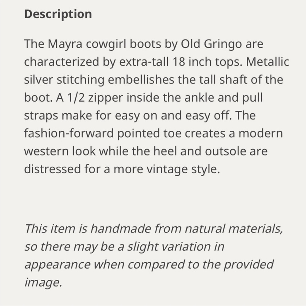 Old Gringo Mayra women’s cowboy boots black